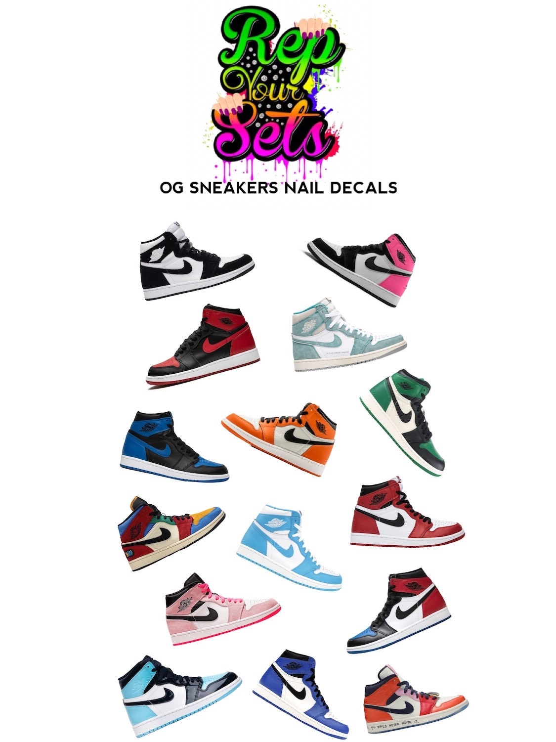 OG SNEAKERS NAIL DECAL