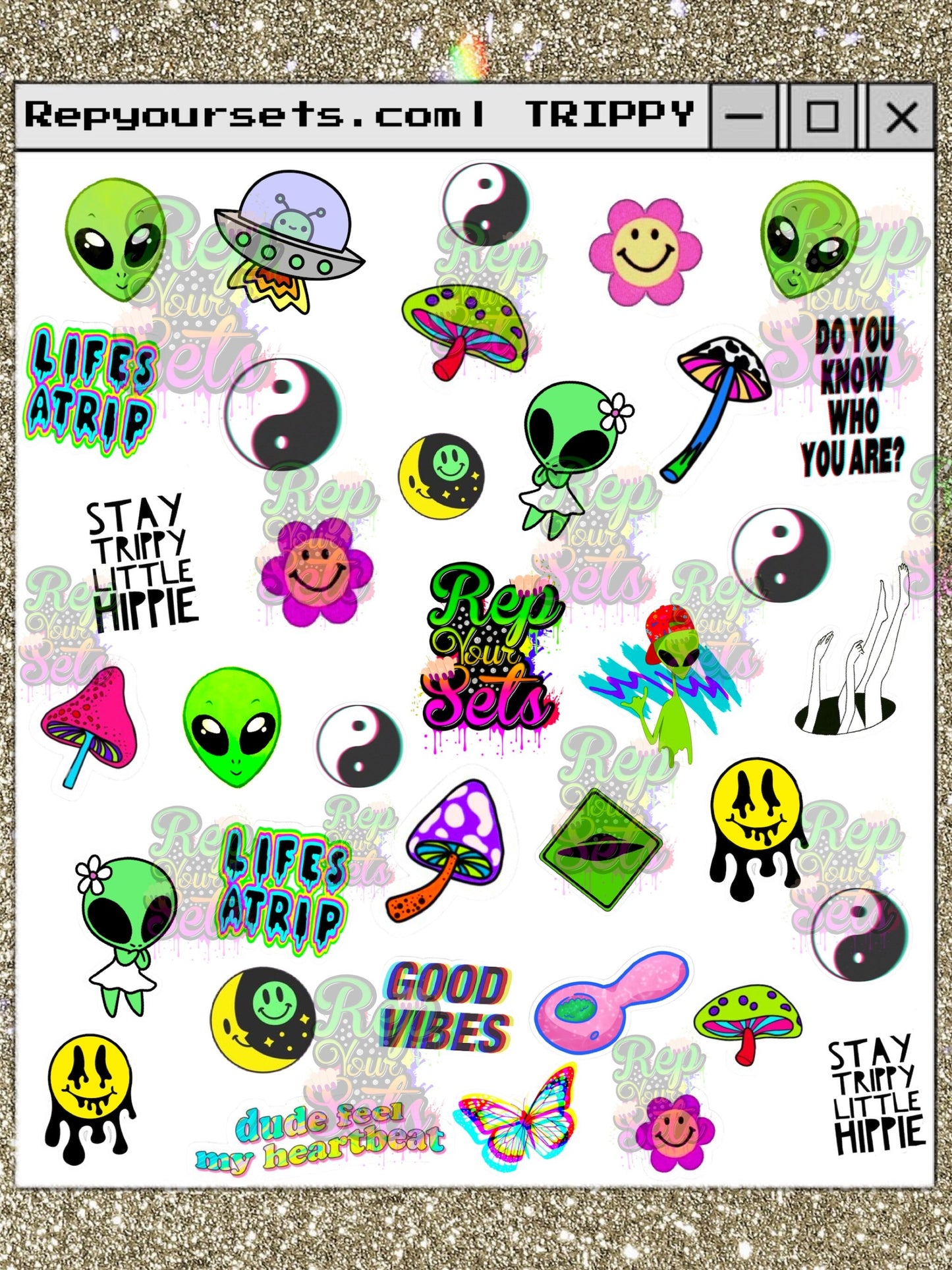 TRIPPY ICON NAiL DECALs