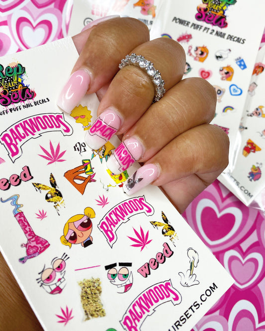 PUFF PUFF NAIL DECAL