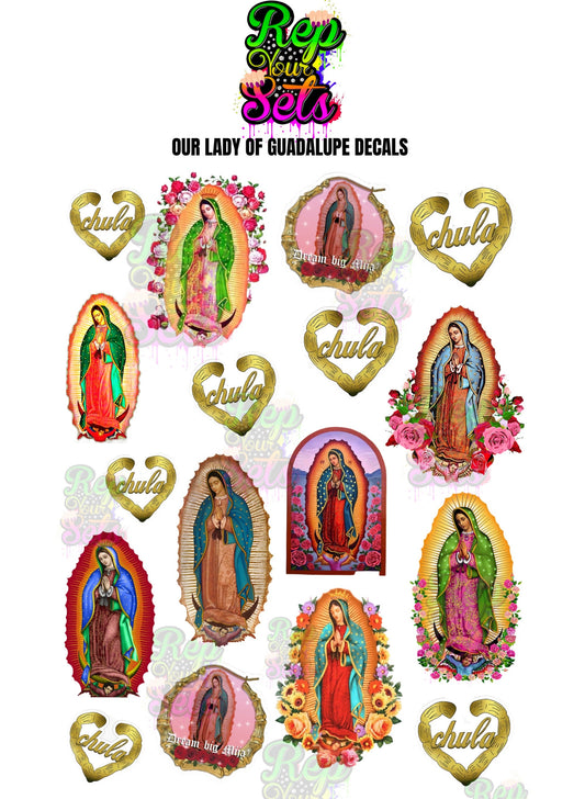 OUR LADY of GUADALUPE NAIL DECAL