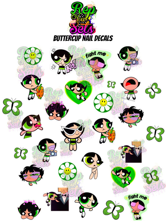 BUTTERCP NAIL DECAL