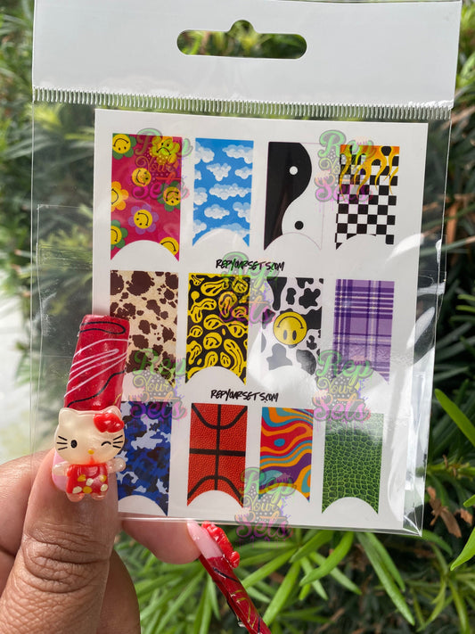 FRENZY NAIL WRAP DECAL