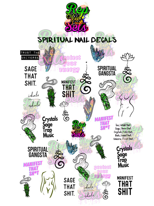 SPIRITUAL NAIL DECAL