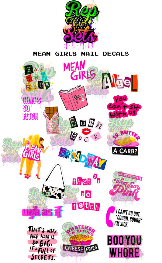 MEAN GRLS NAIL WRAP