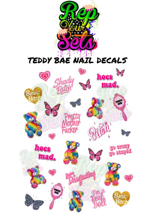 TEDDY BAE NAIL DECAL