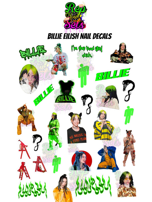 Billie E Nail Decals
