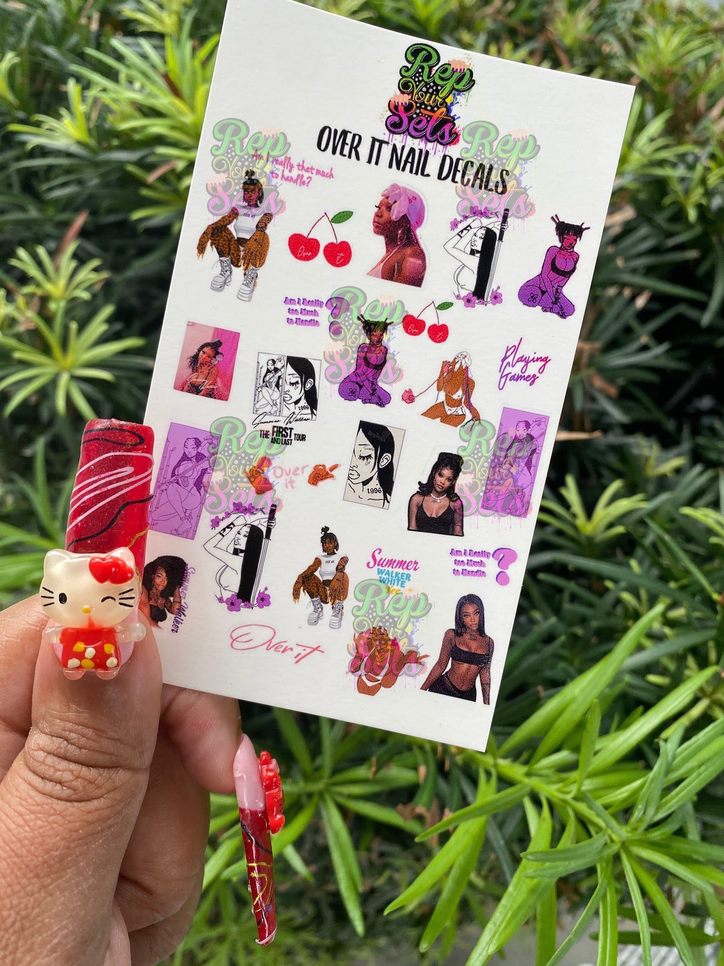 OVER IT NAiL DECAL