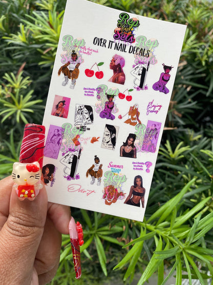 OVER IT NAiL DECAL