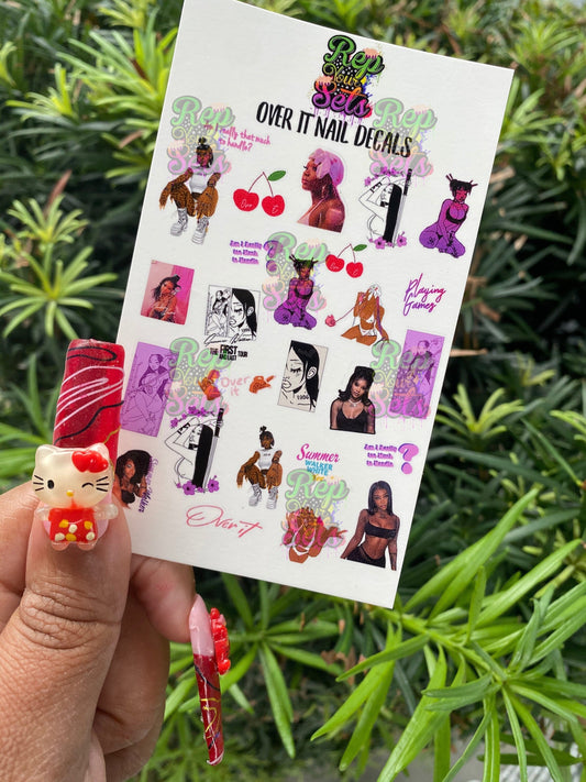 OVER IT NAiL DECAL